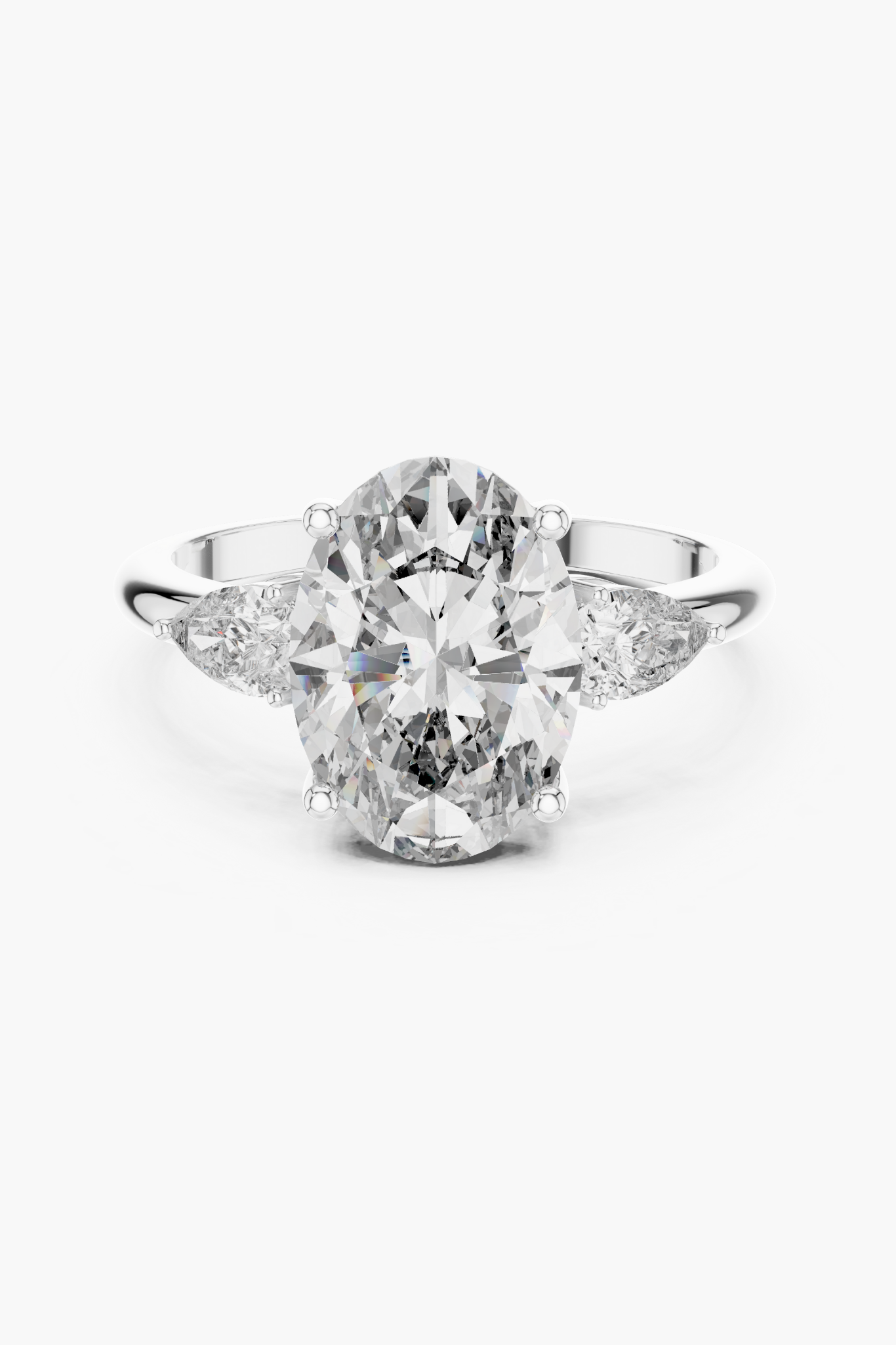 3ct Seren Oval Pear Diamond Ring