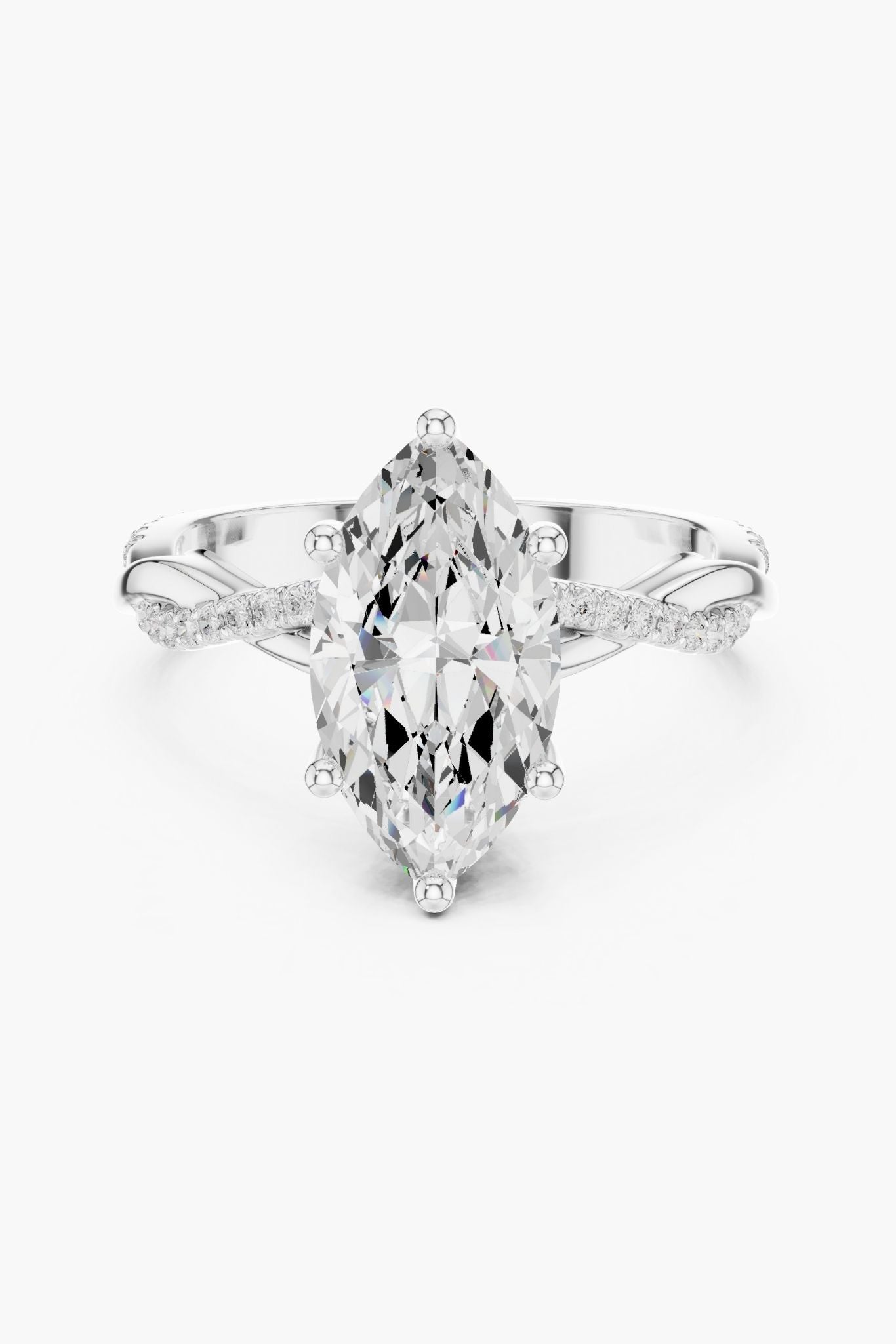 2ct Prism Asscher Solitaire Ring