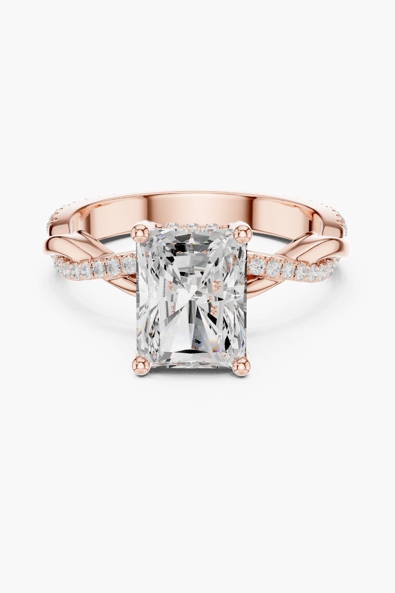 2ct Prism Asscher Solitaire Ring