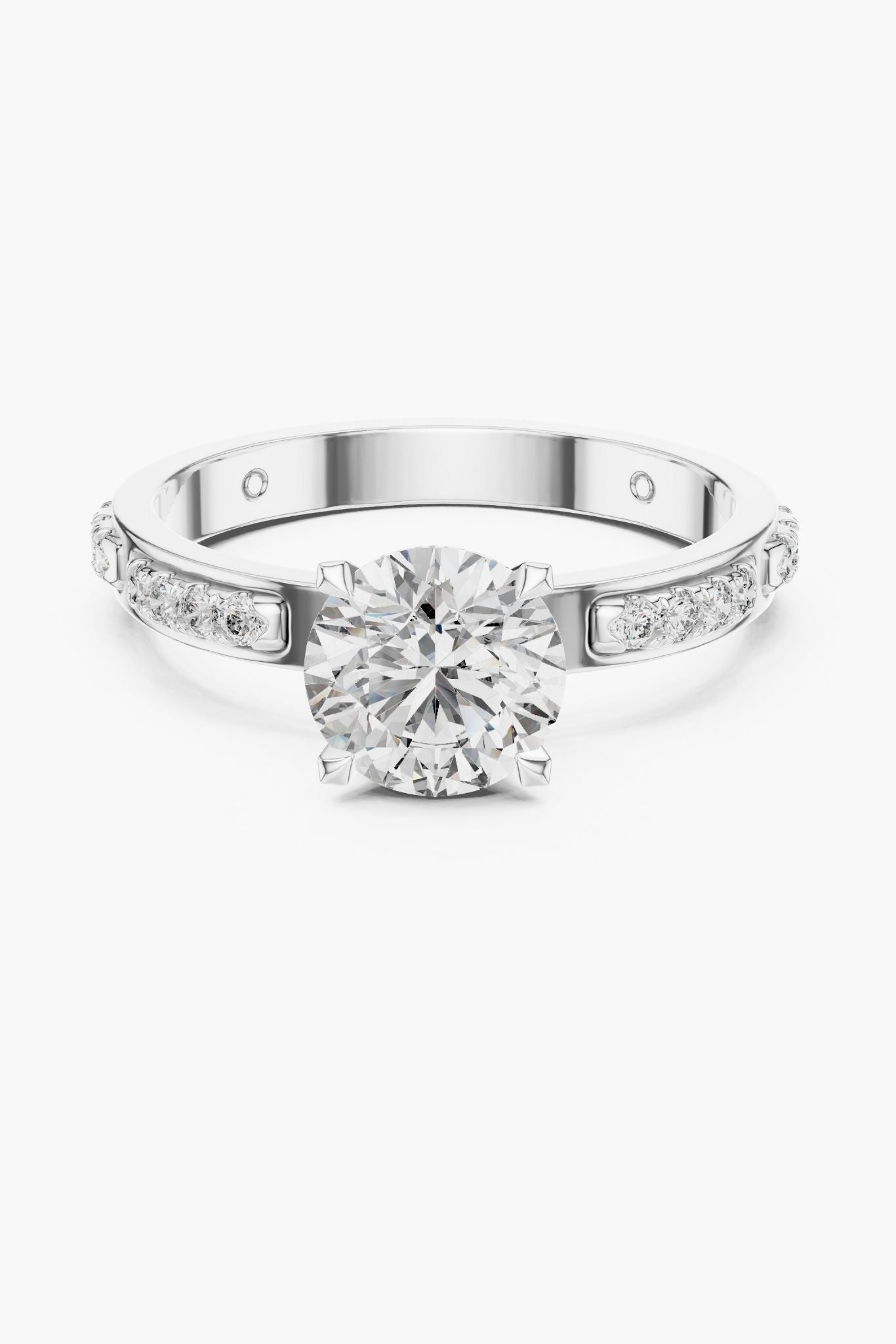 1ct Linea Spaced Solitaire Ring