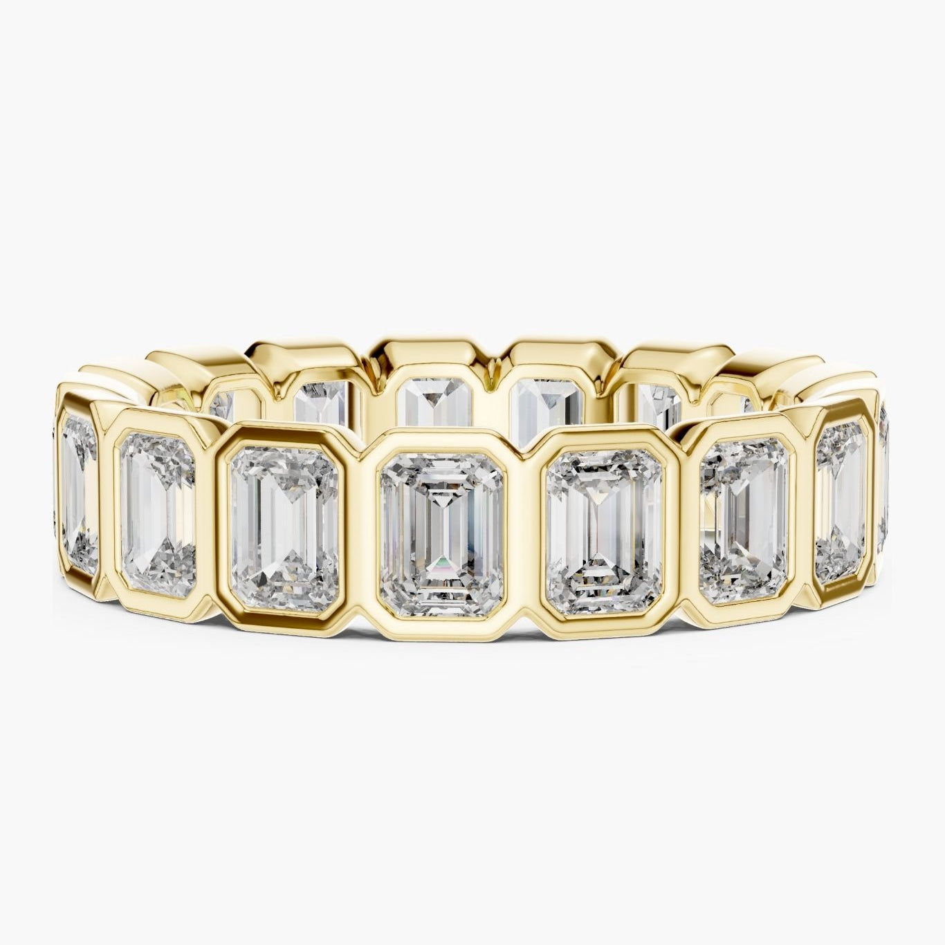 Bezel Emerald Eternity Ring