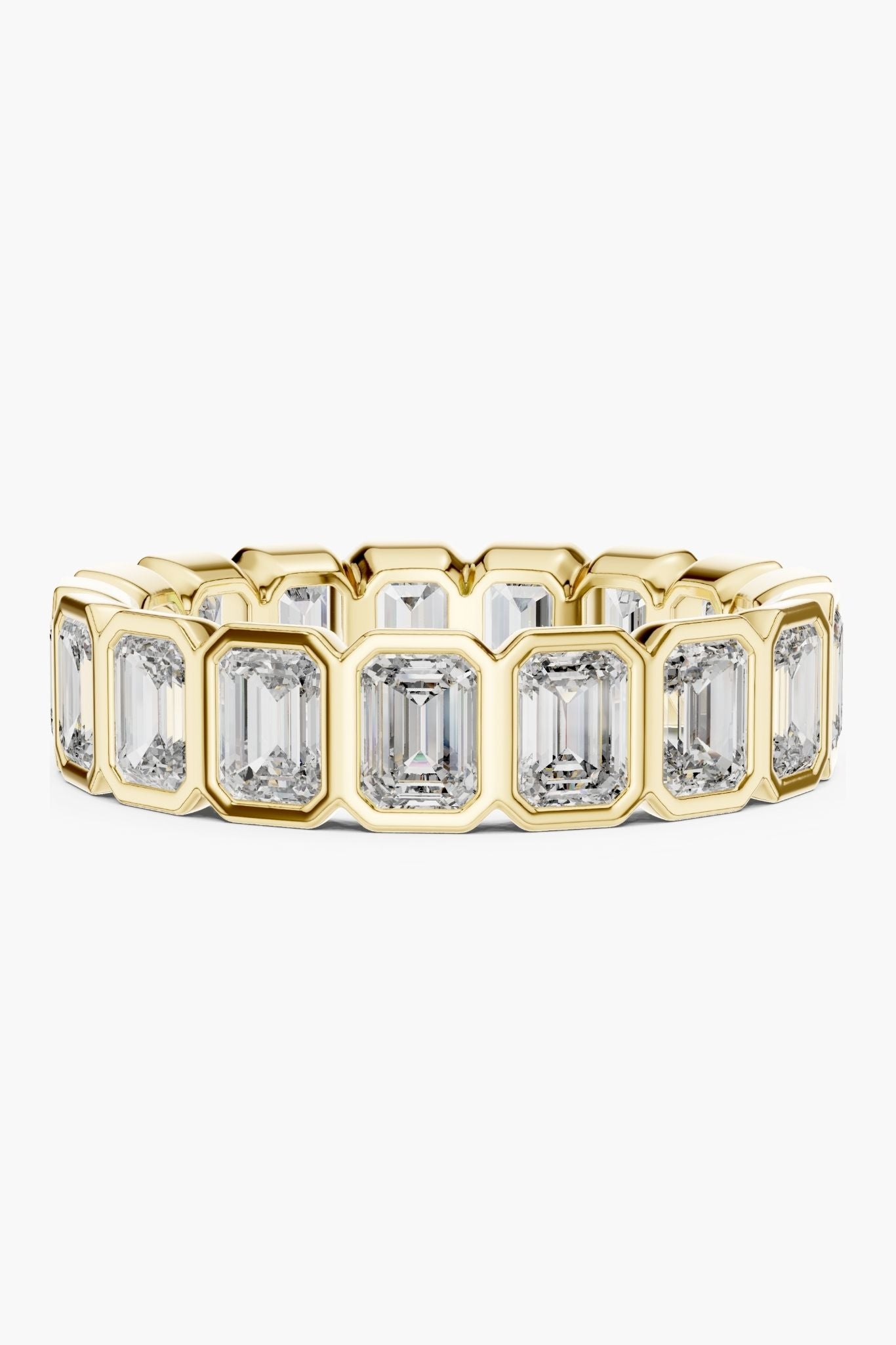 Bezel Emerald Eternity Ring