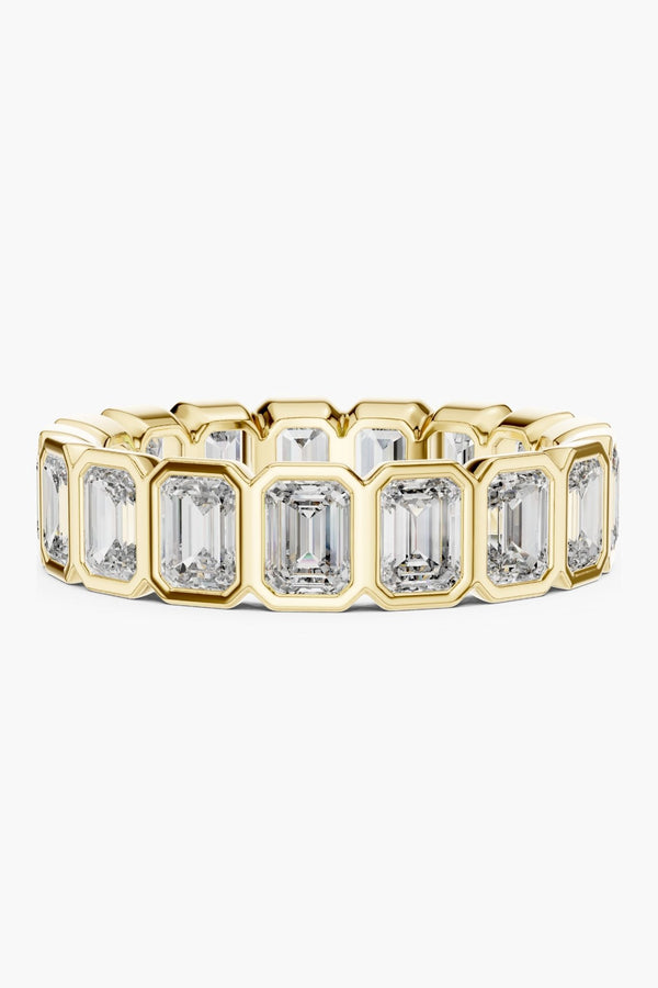 Bezel Emerald Eternity Ring