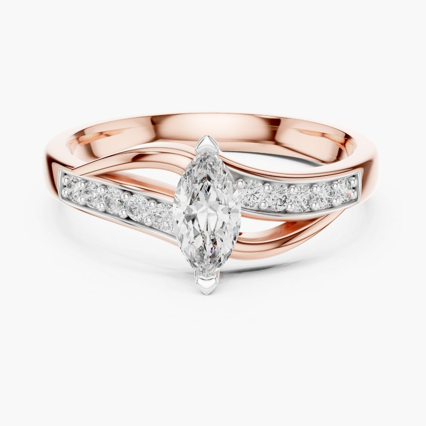 0.50 ct Twist Marquee Ring