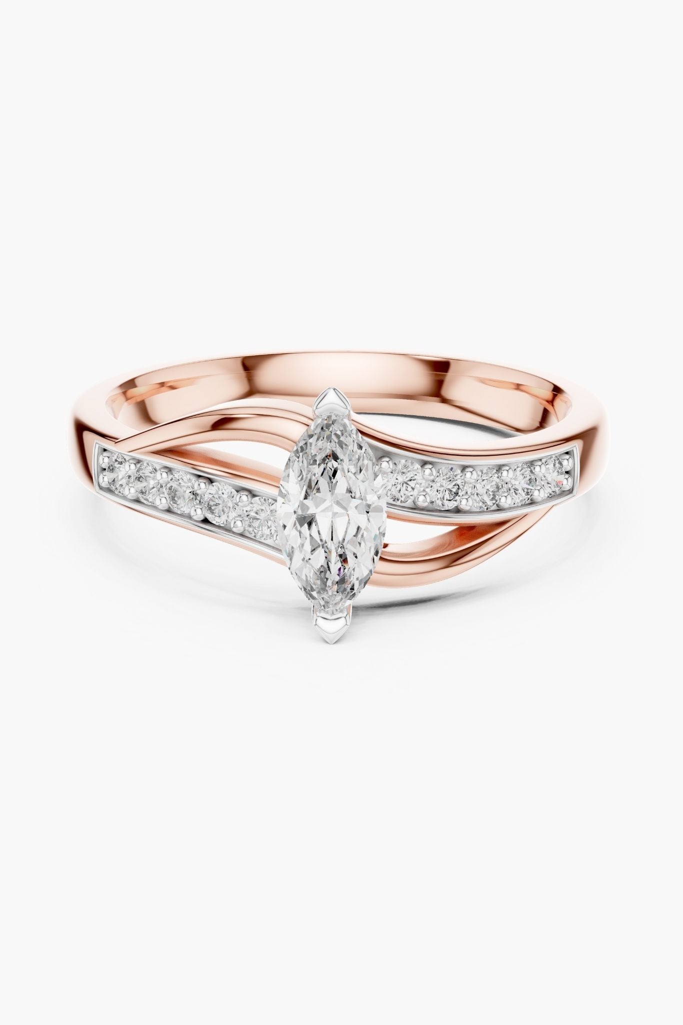 0.50 ct Twist Marquee Ring
