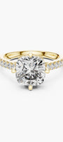 3.5ct Orbit Cushion Halo Ring
