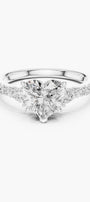 1.5ct Trinity Heart Diamond Ring