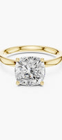 2ct Cushion Crown Diamond Ring
