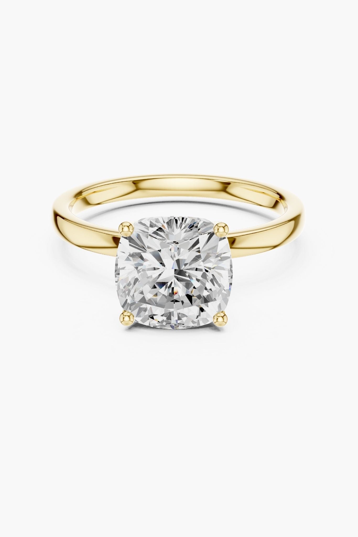 2ct Cushion Crown Diamond Ring