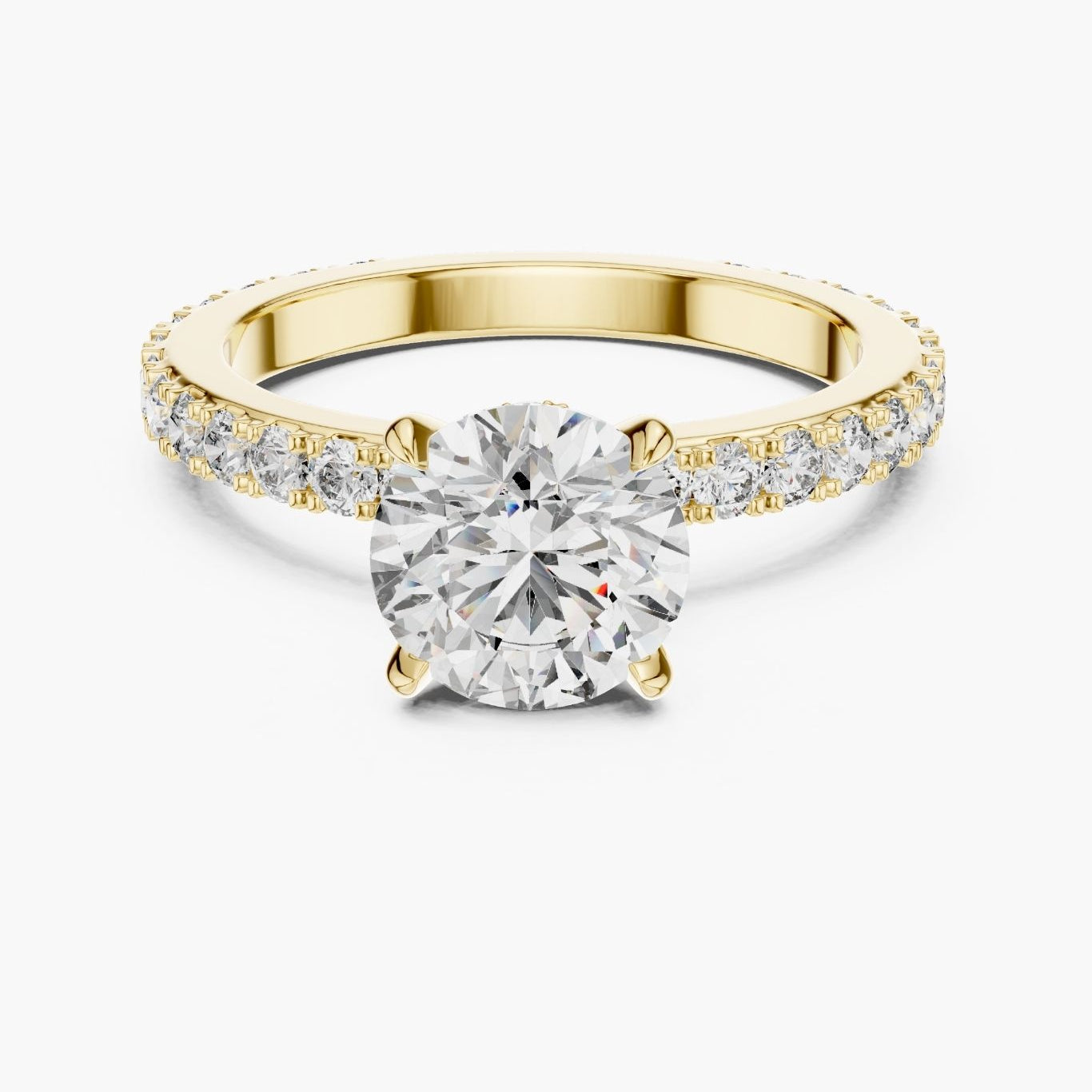 1 ct Secret Halo Solitaire Ring