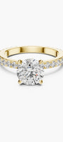 1 ct Secret Halo Solitaire Ring