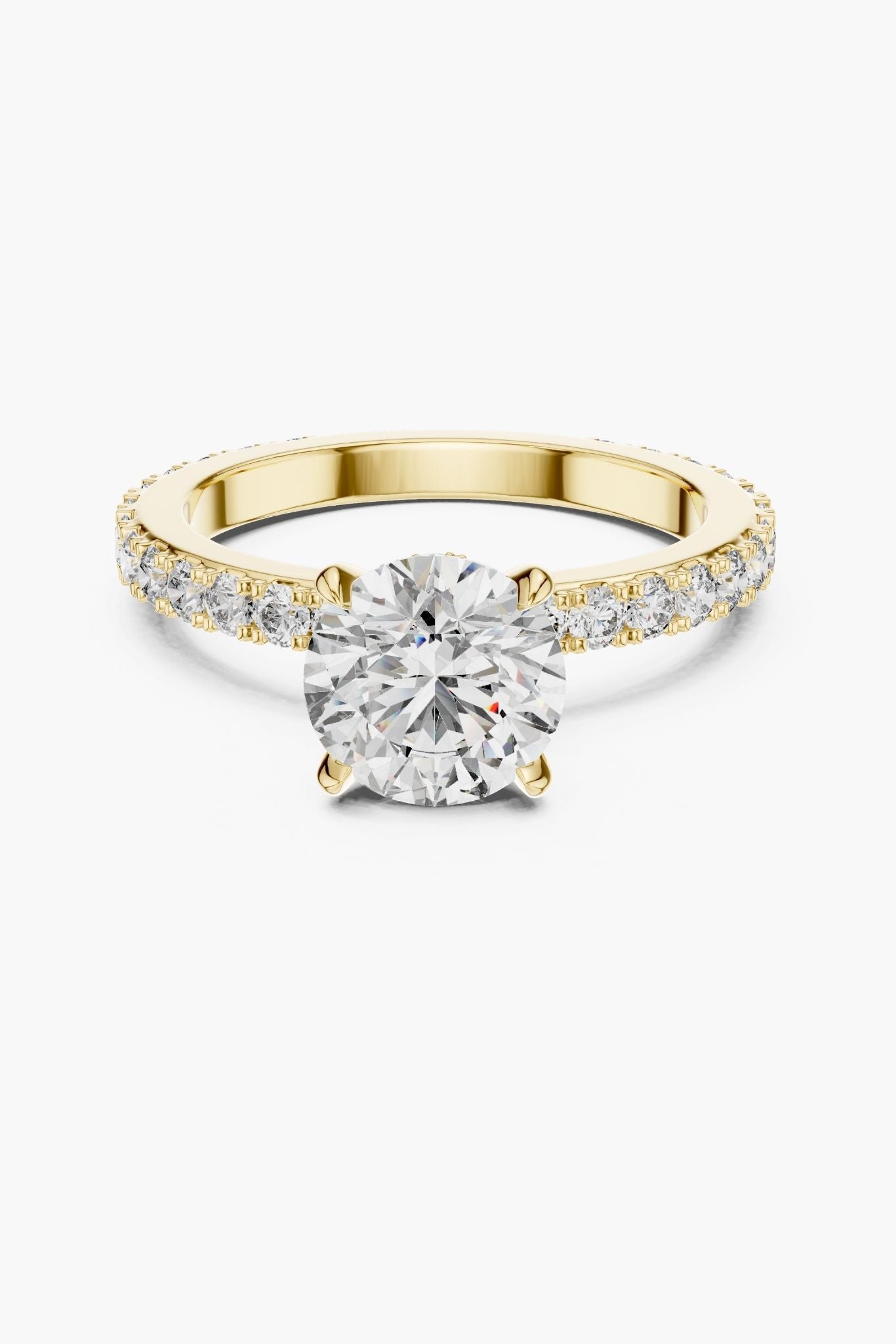 1 ct Secret Halo Solitaire Ring