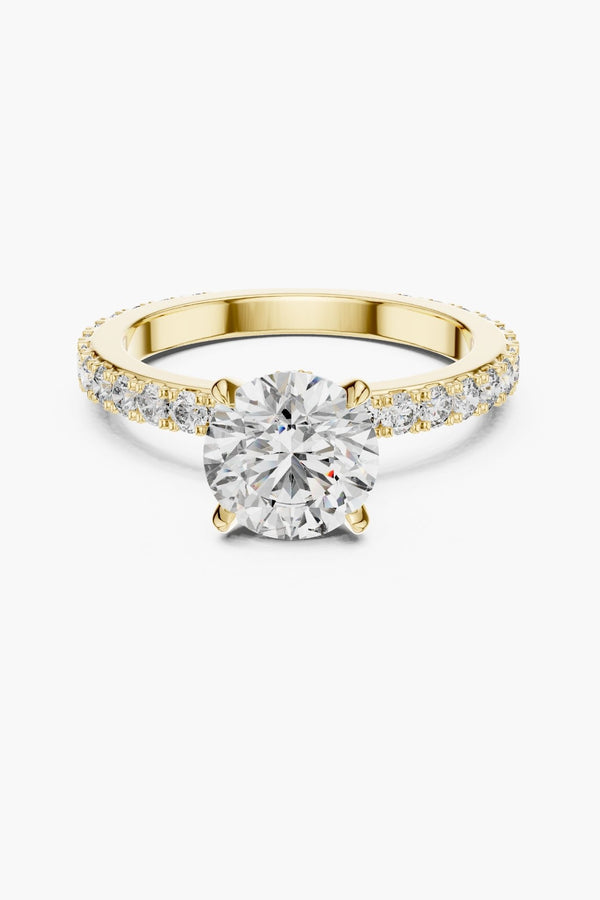 1 ct Secret Halo Solitaire Ring