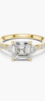 1.5ct Trinity Asscher Diamond Ring