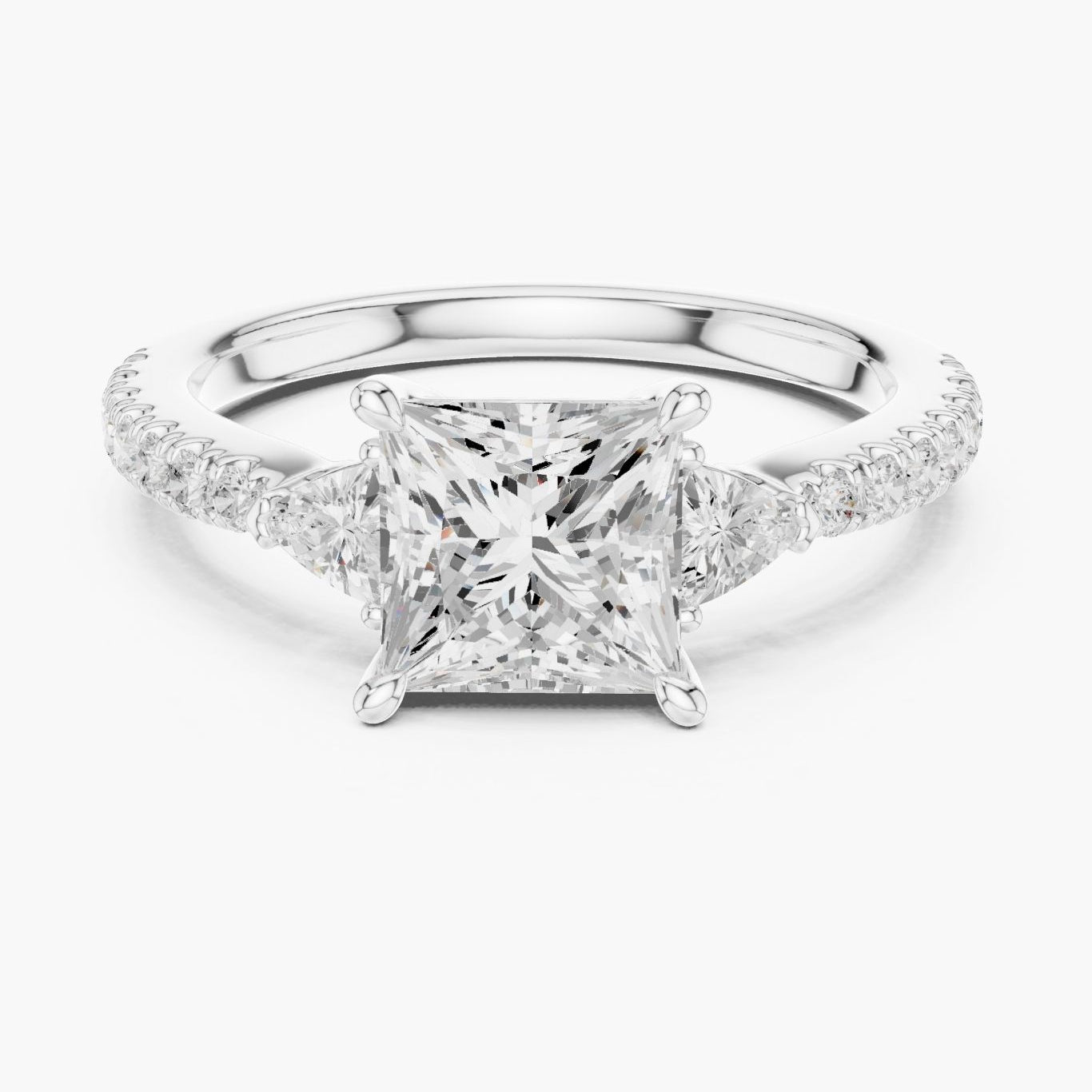 1.5ct Trinity Princess Diamond Ring