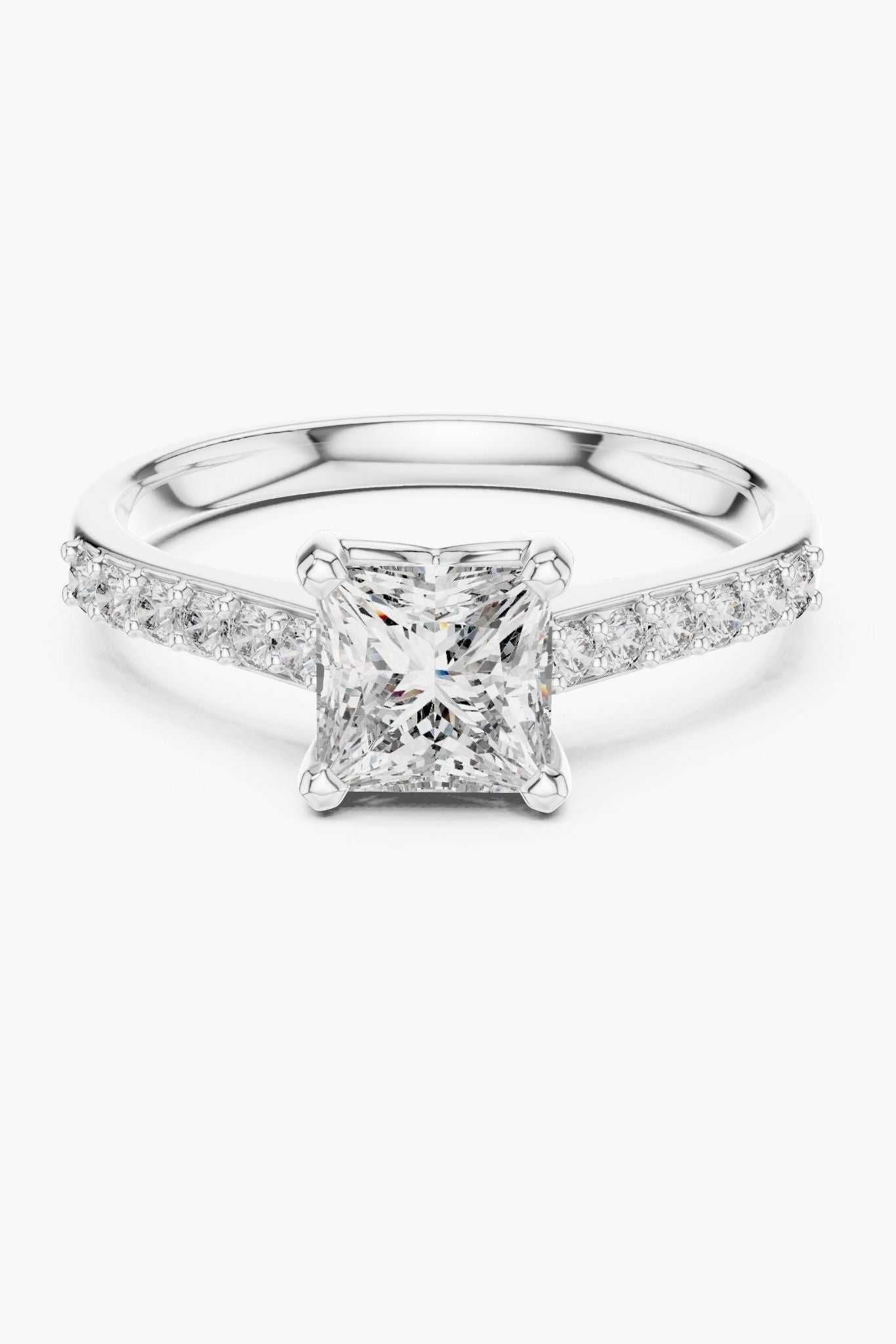 1ct Princess Solitaire Ring