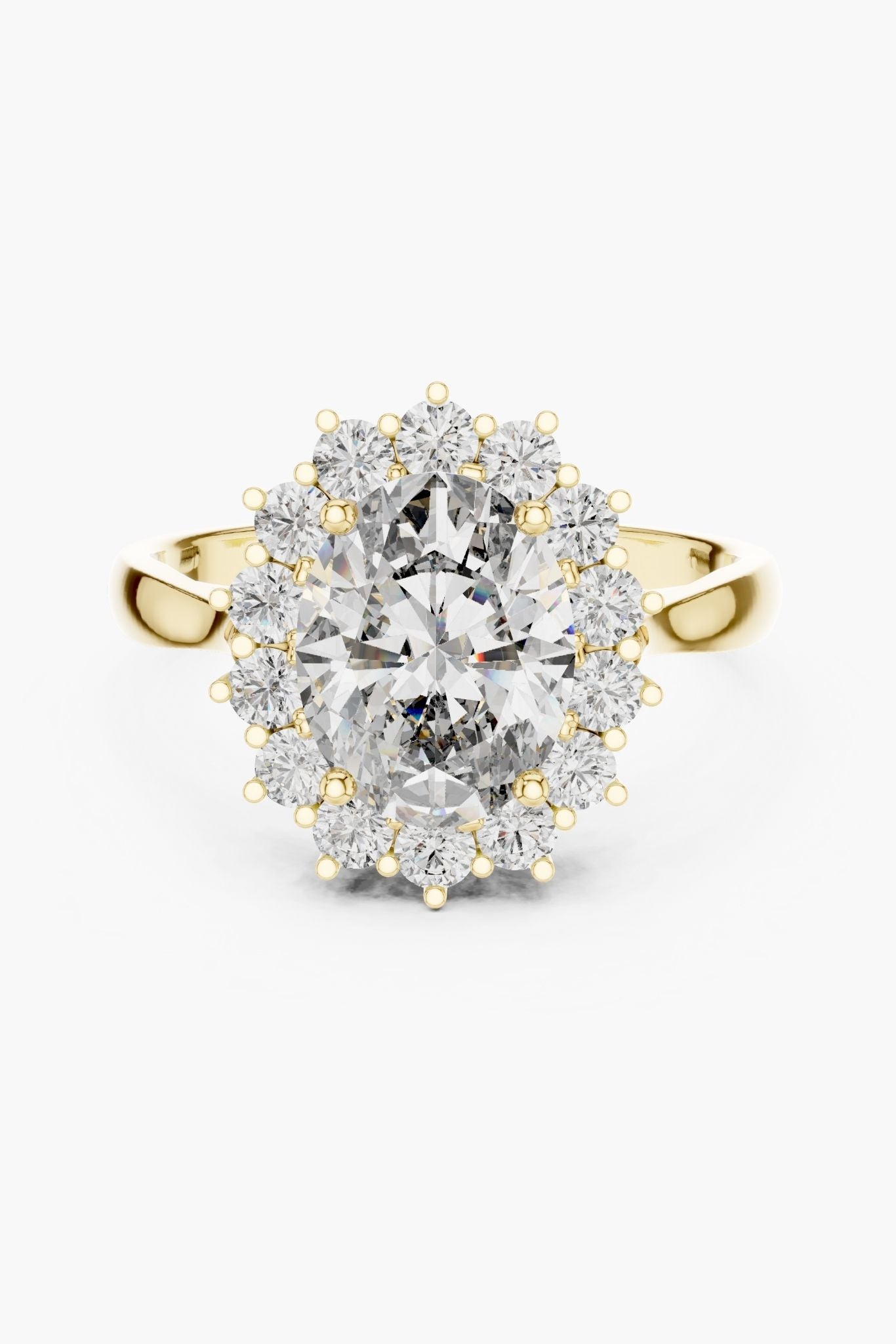 2.5ct Oval Bel Fiore Diamond Ring