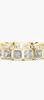 Bezel Asscher Eternity Ring