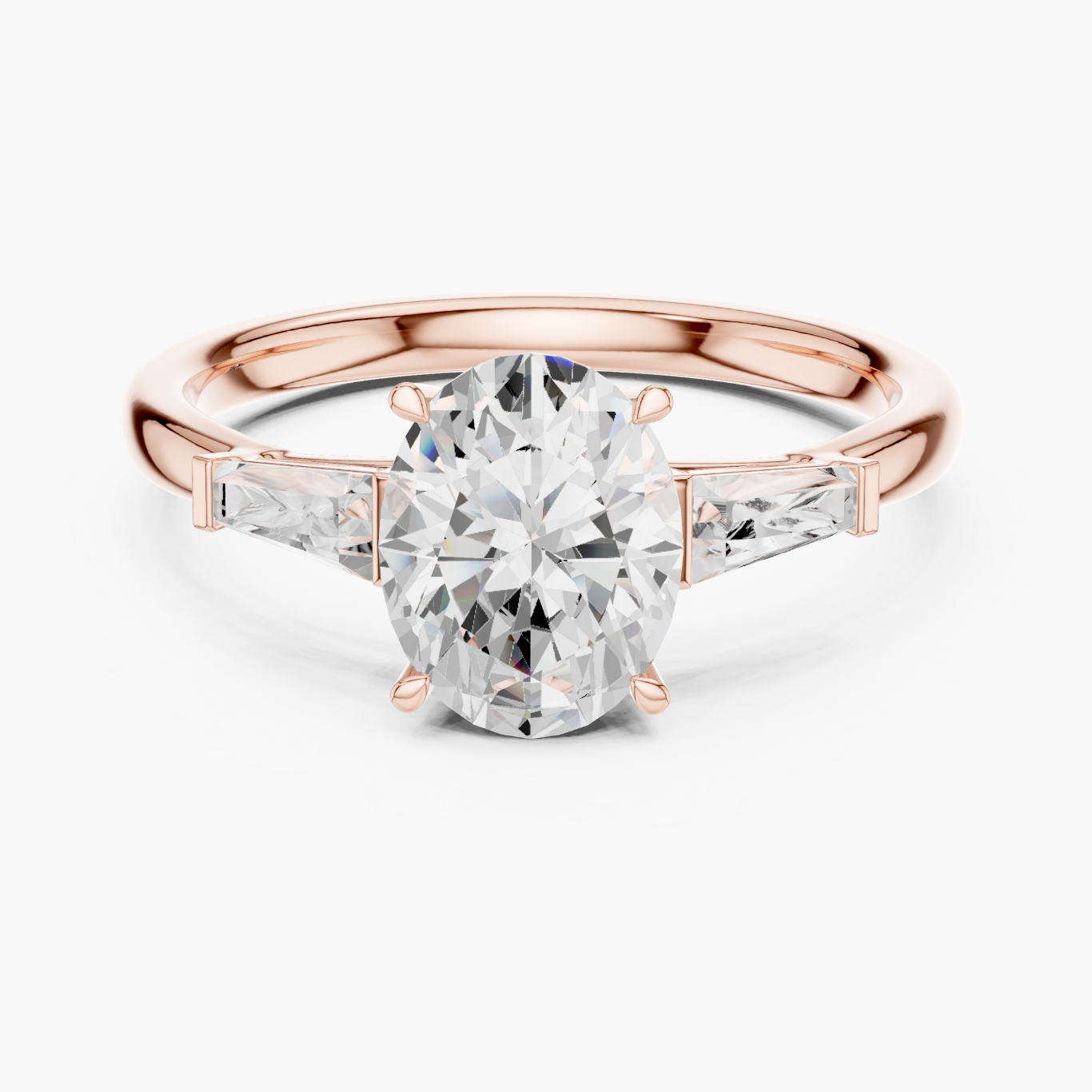 1.5ct Oval Three-Stone Ring