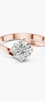 1ct Arc Solitaire Ring