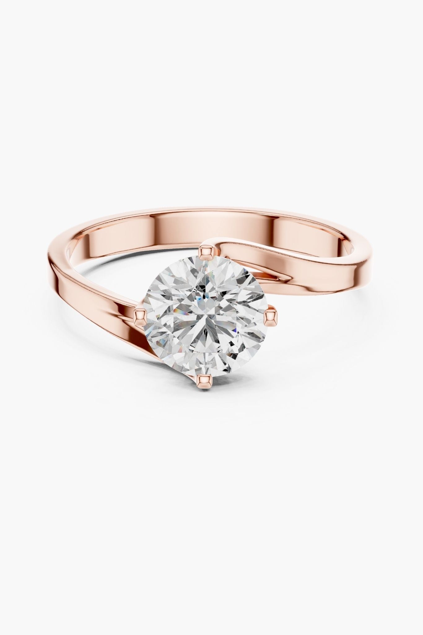1ct Arc Solitaire Ring