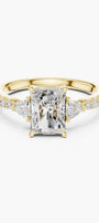 1.5ct Trinity Radiant Diamond Ring