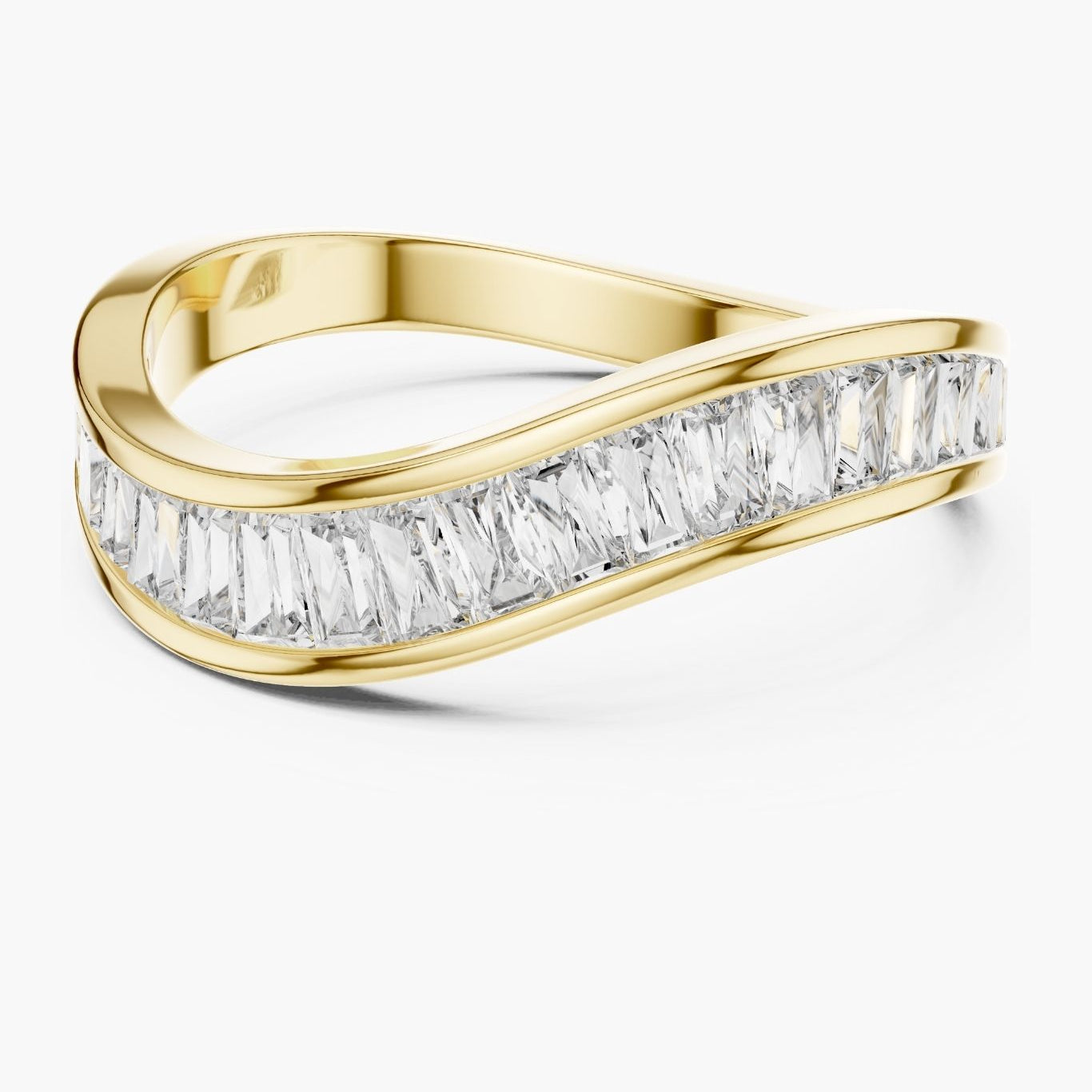 Wave Emerald Eternity Band