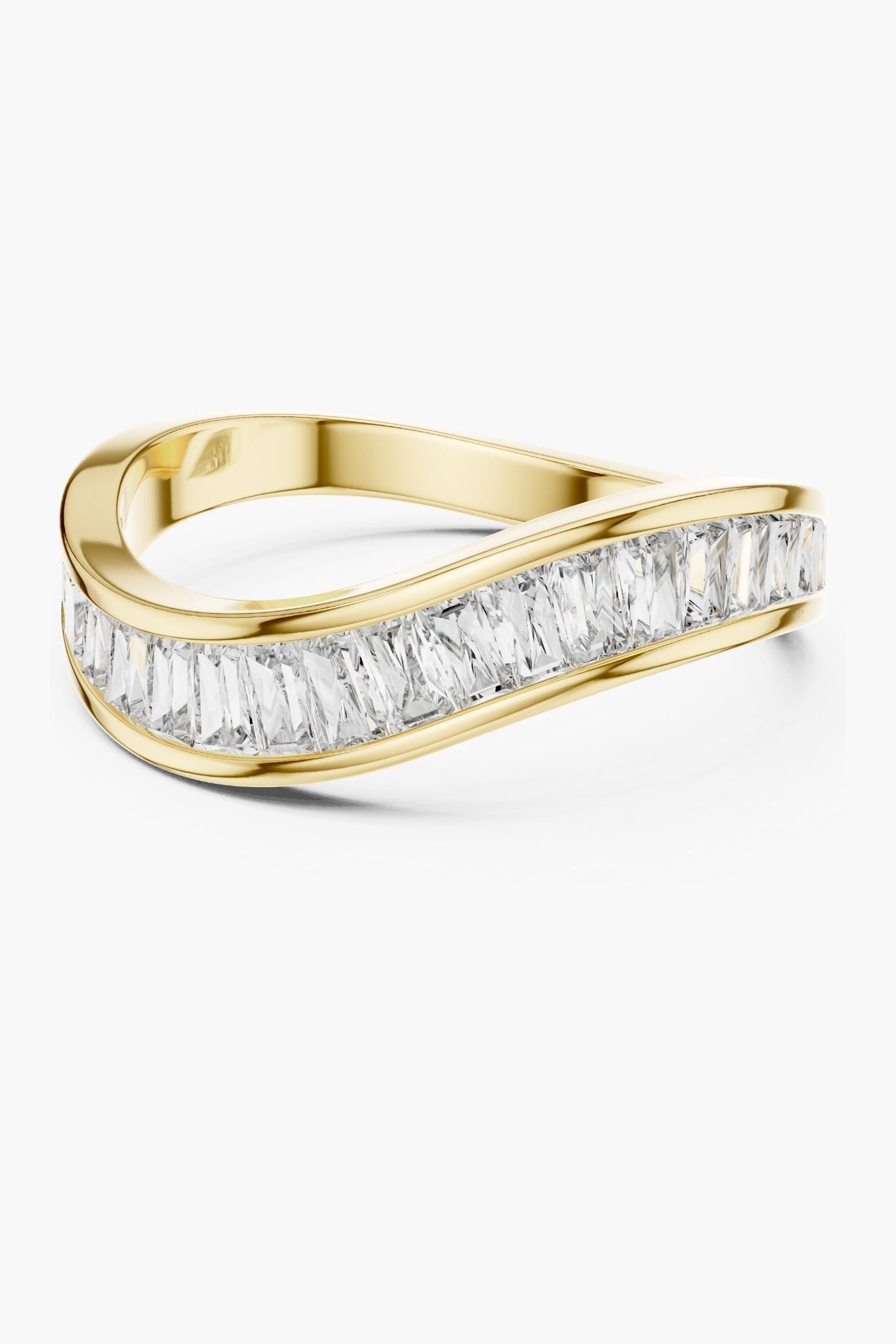 Wave Emerald Eternity Band