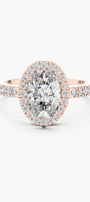 1.50ct Oval Halo Solitaire Ring