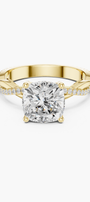 2ct Cushion Twist Solitaire Ring