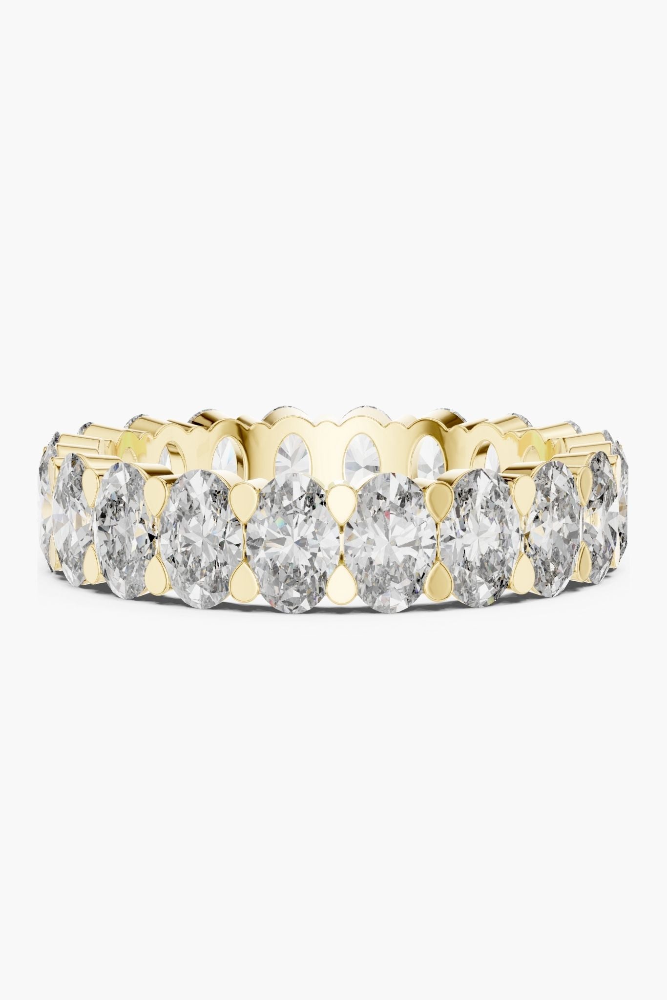 Oval Diamond Eternity Band
