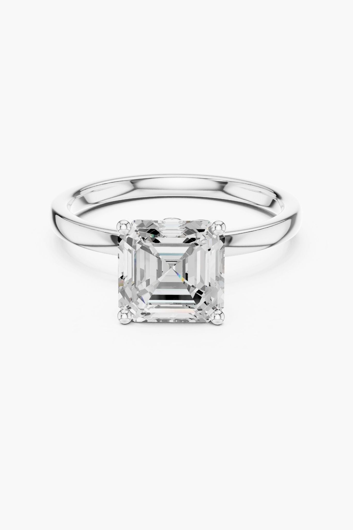 2ct Asscher Diamond Ring