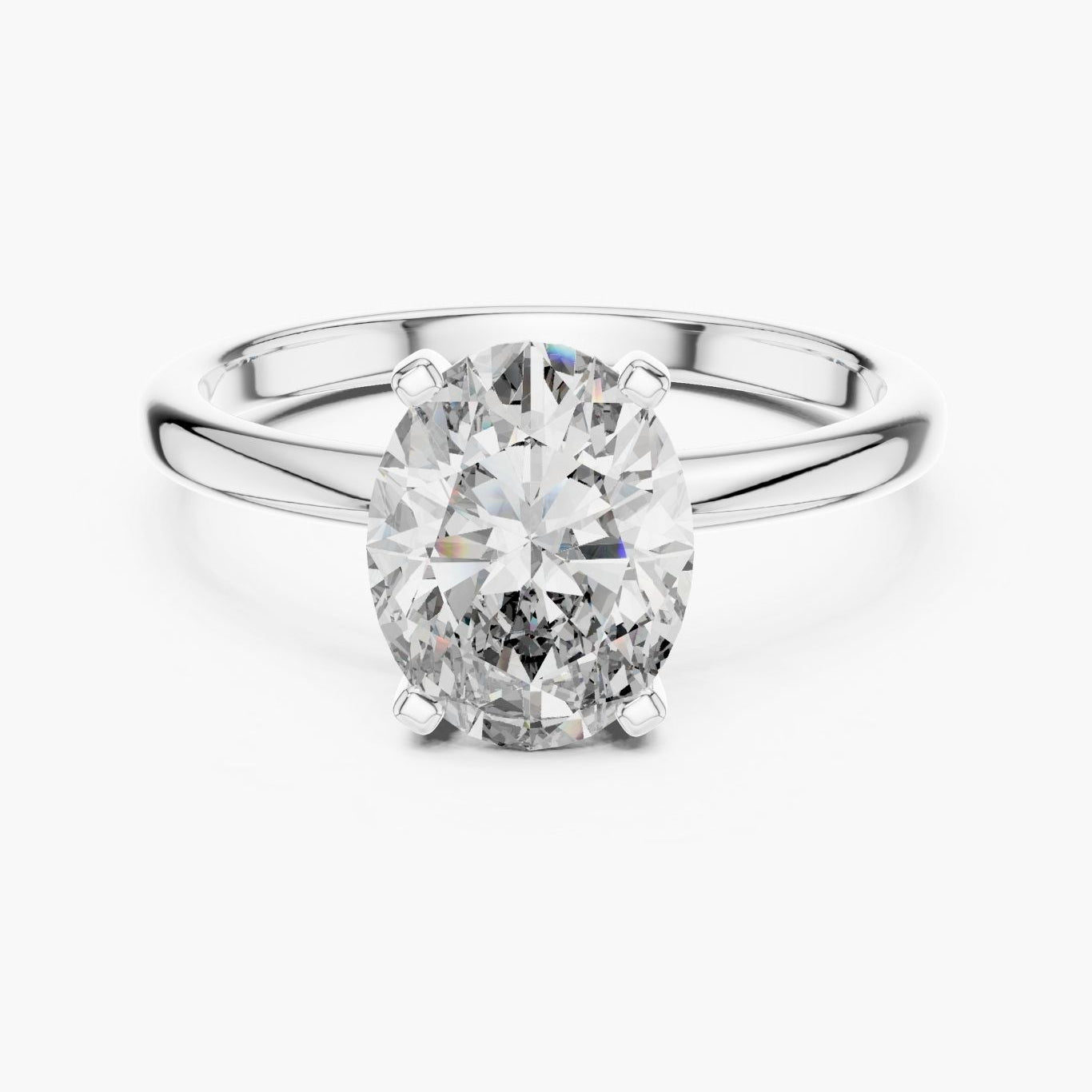 2.5 ct Classic Oval Solitaire Ring