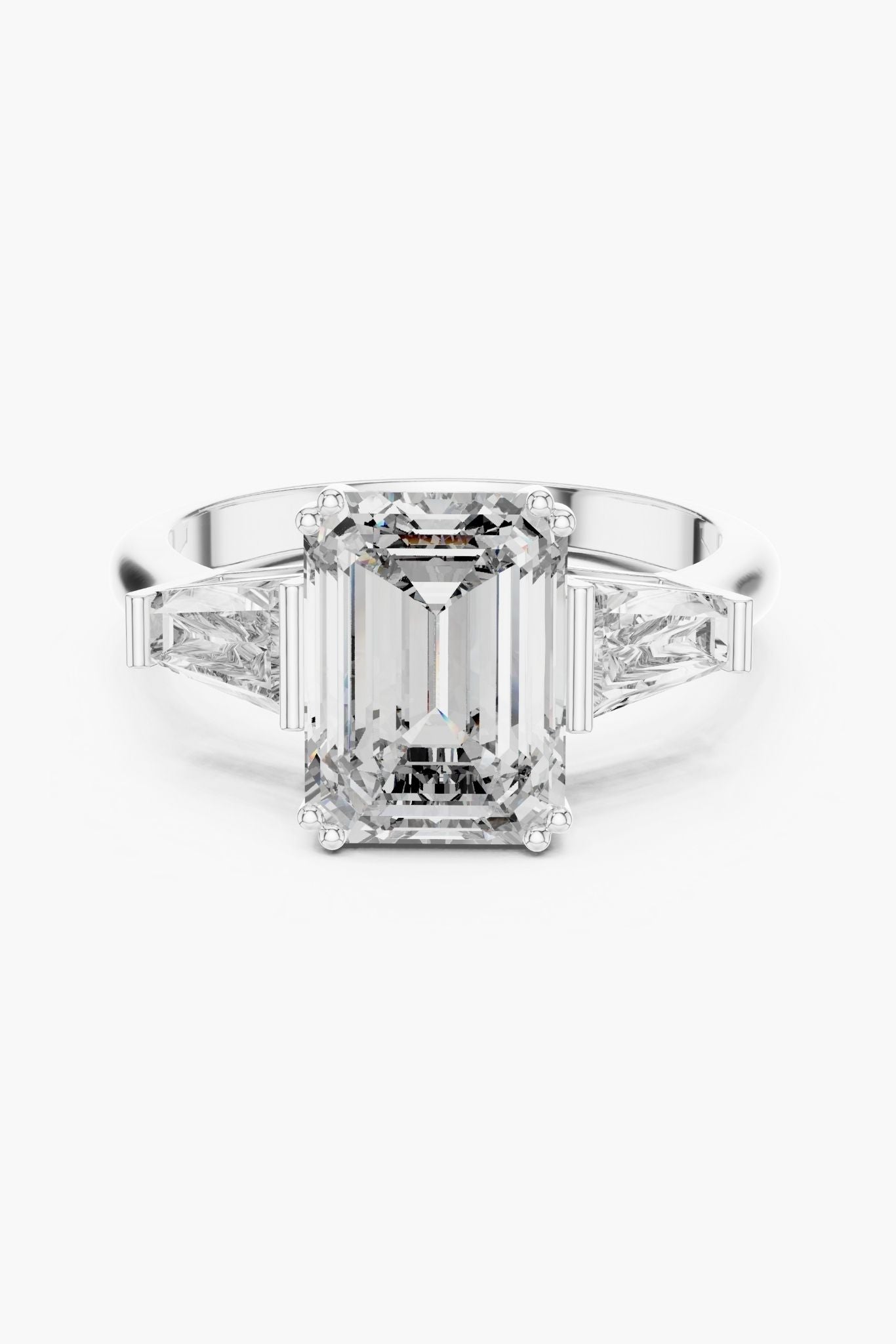2.5ct Classic Emerald with Tapered Baguettes
