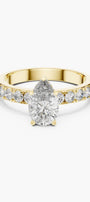 1.5 ct Pear Hidden Halo Engagement Ring