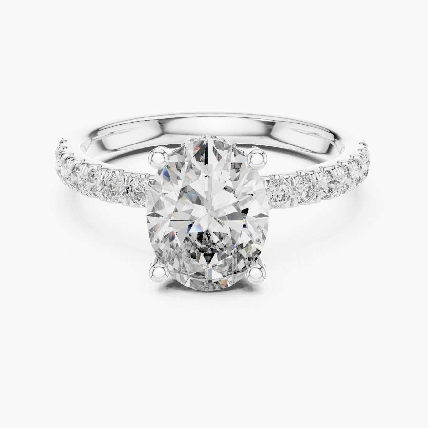 2 ct Oval Engagement Ring