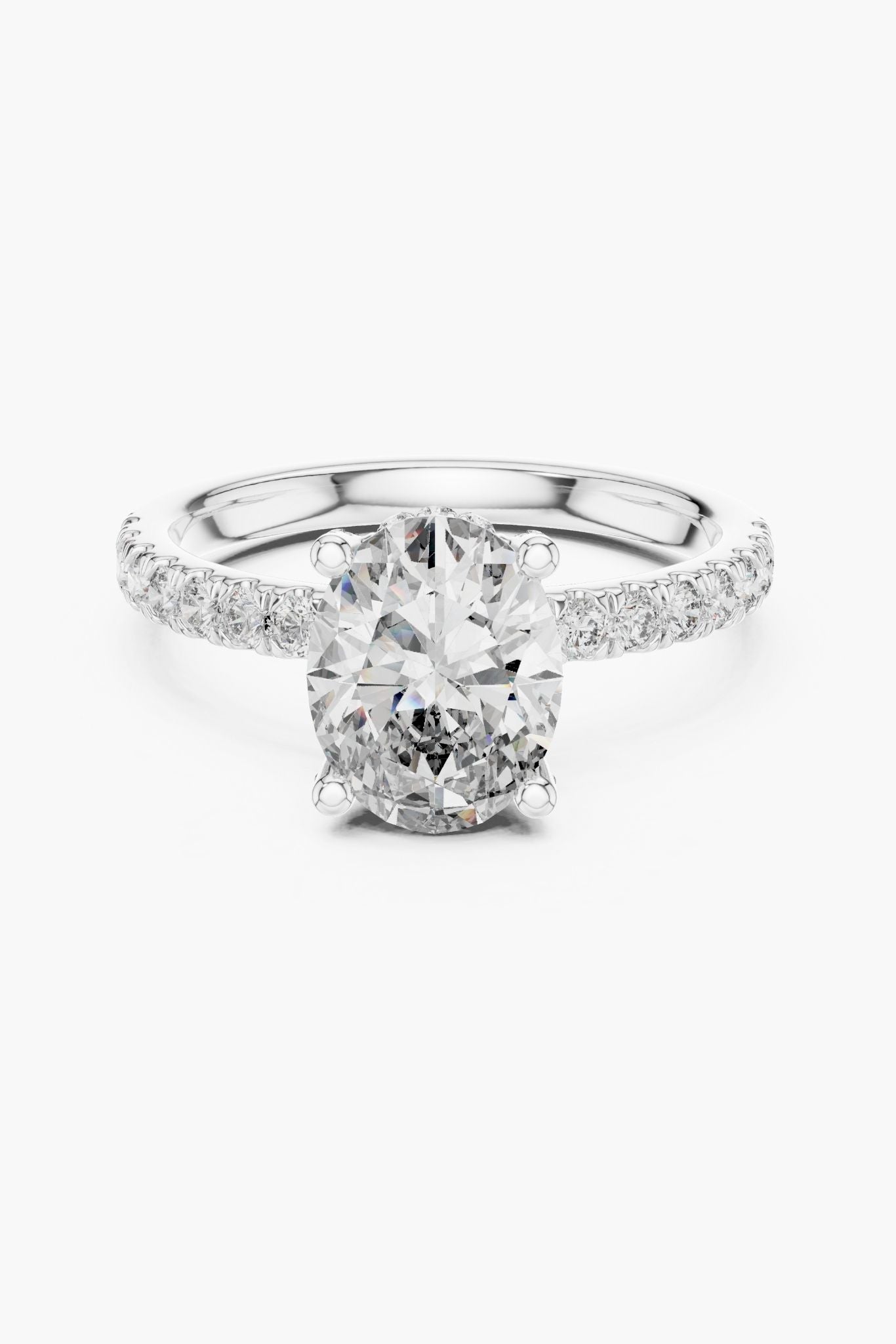 2 ct Oval Engagement Ring