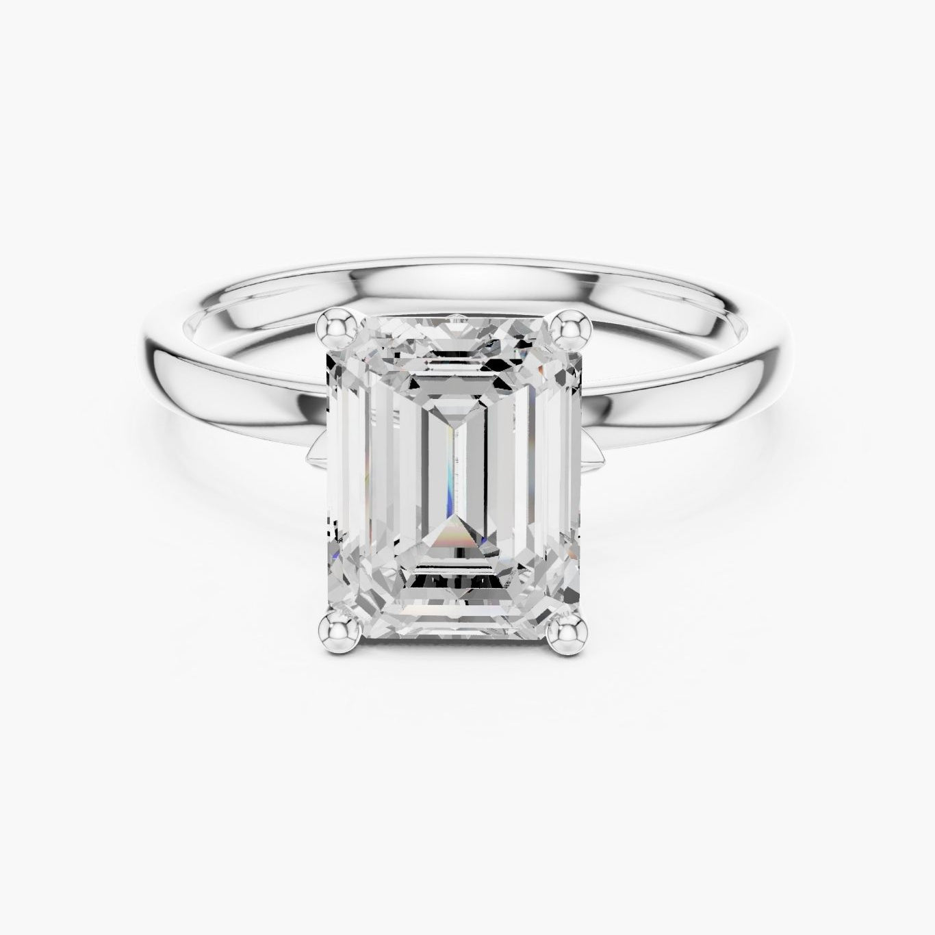 2ct Emerald Diamond Ring
