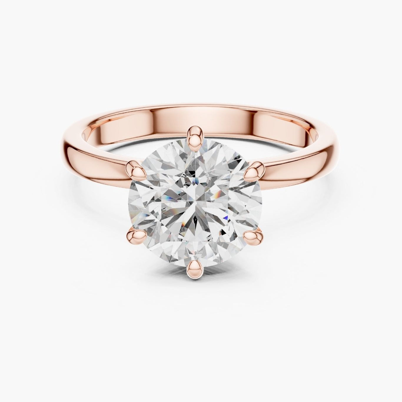 2ct Round Hidden Halo Ring