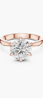 2ct Round Hidden Halo Ring