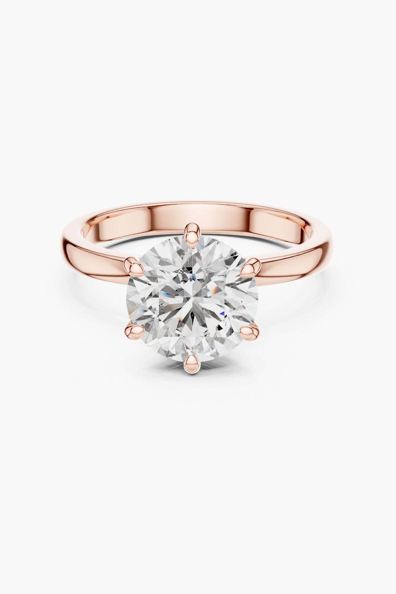 2ct Round Hidden Halo Ring