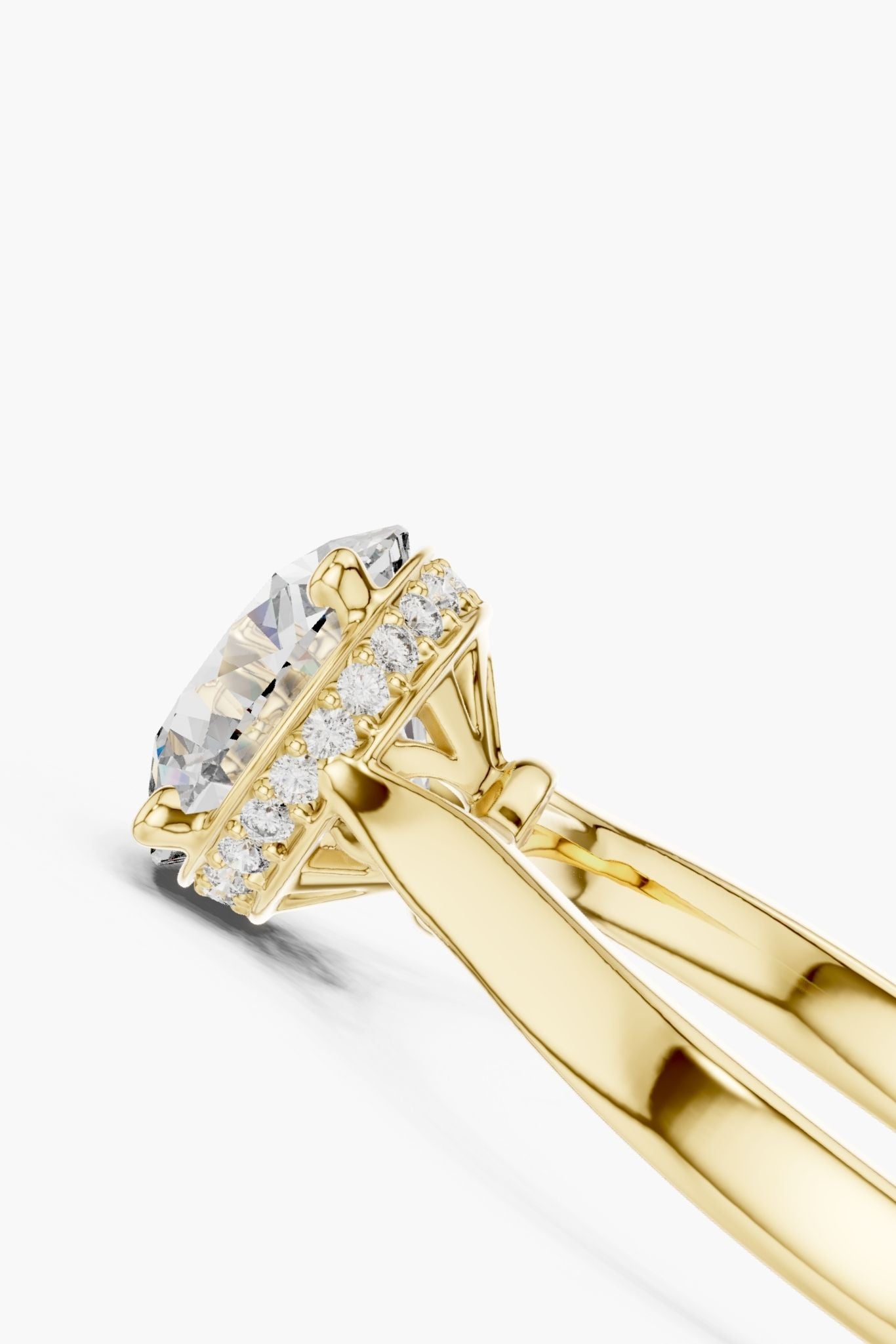 Elysian 1ct Round Hidden Halo Ring