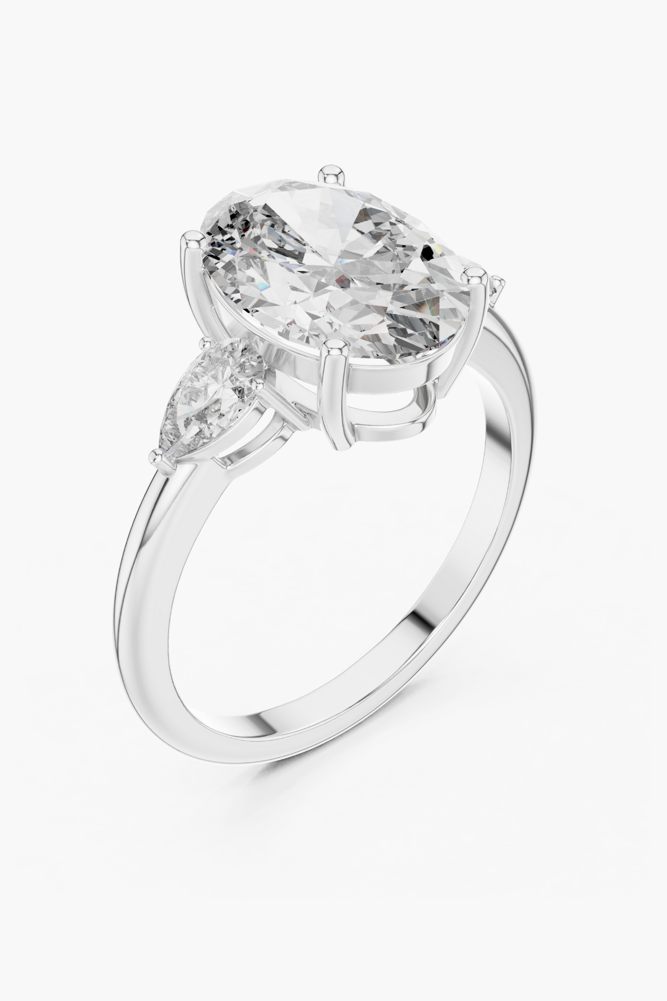 3ct Seren Oval Pear Diamond Ring