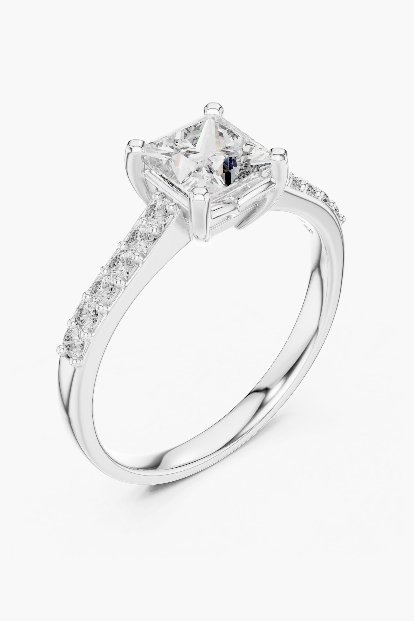 1ct Princess Solitaire Ring
