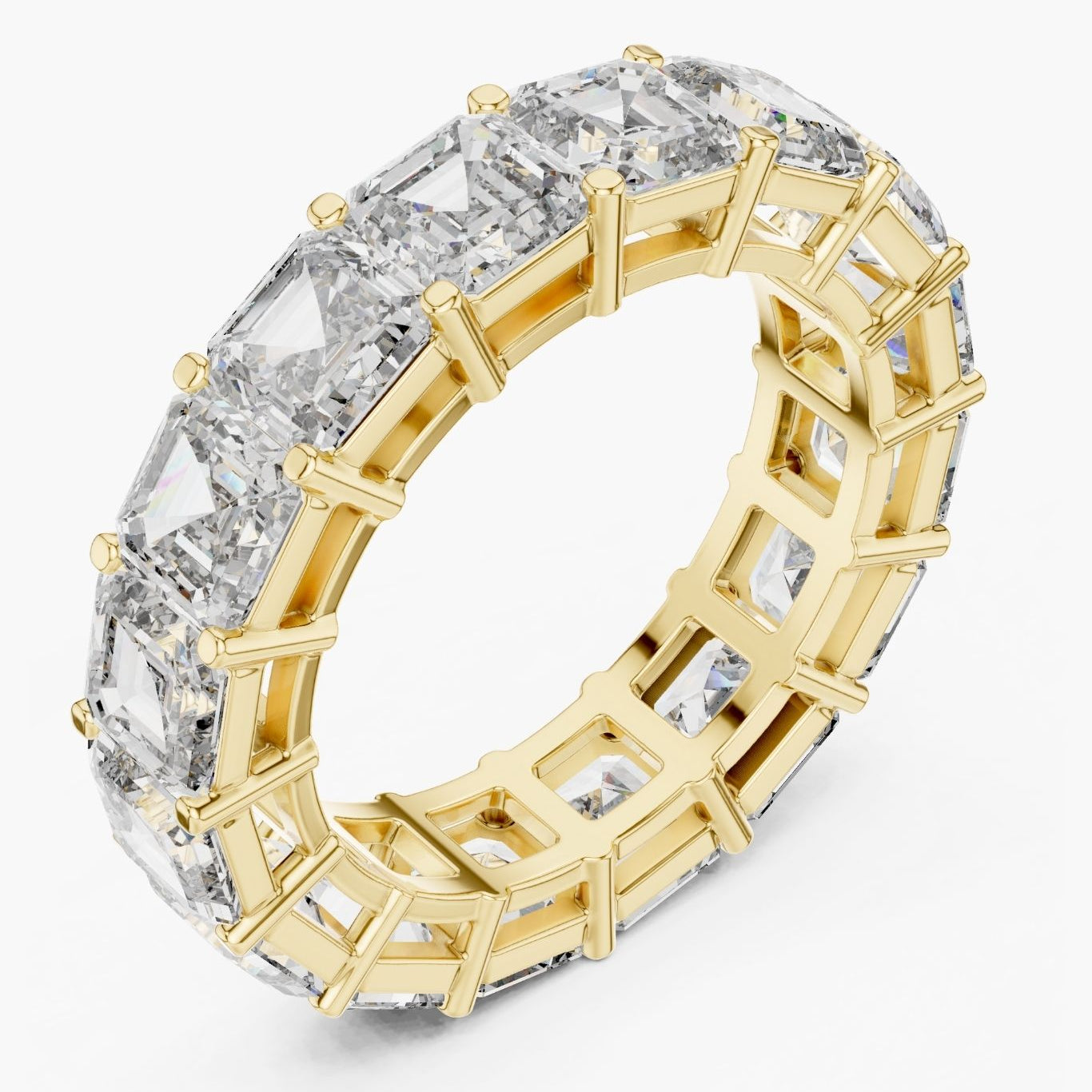 0.50 ct Emerald-Cut Diamond Eternity Band