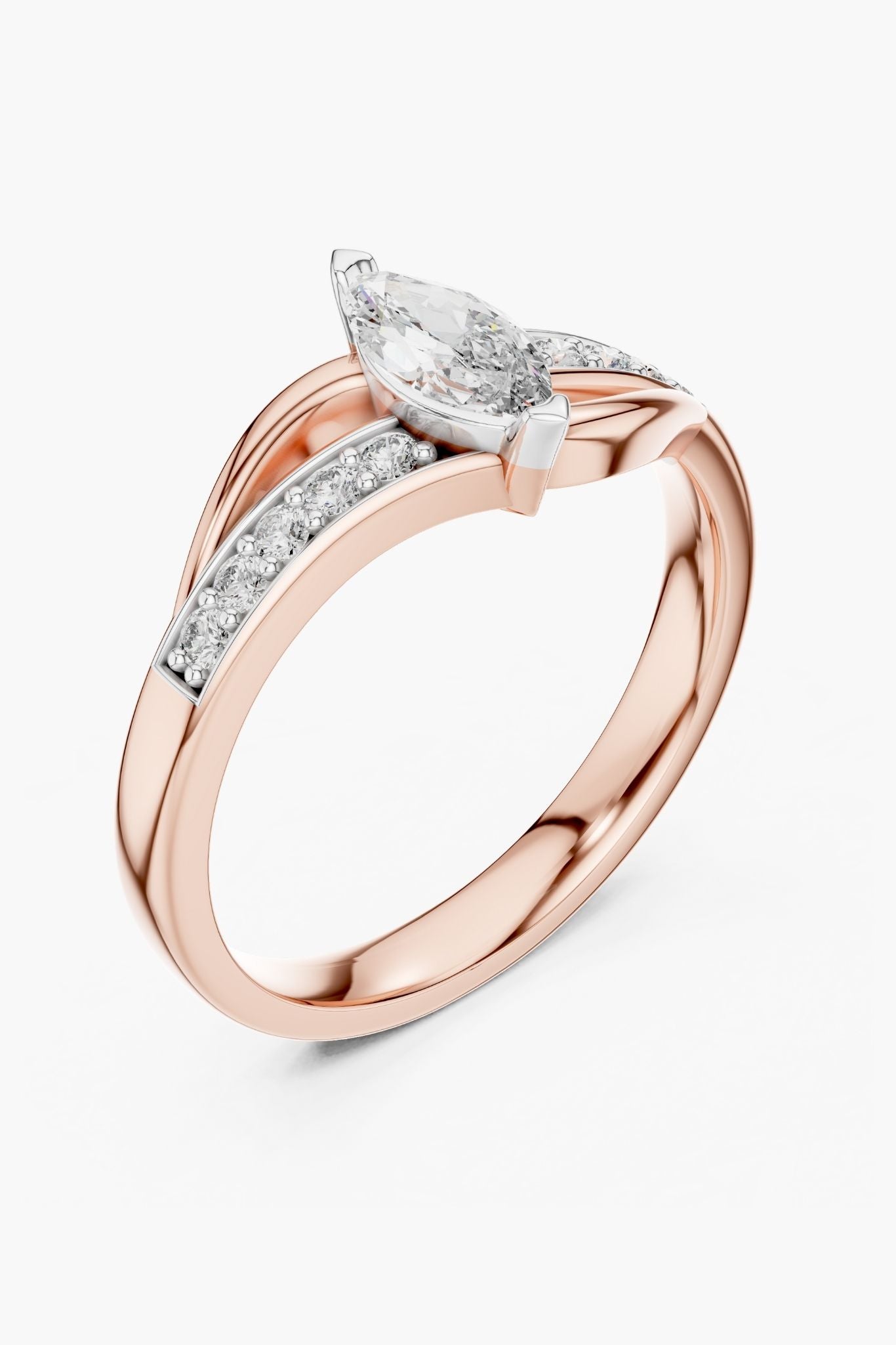 0.50 ct Twist Marquee Ring