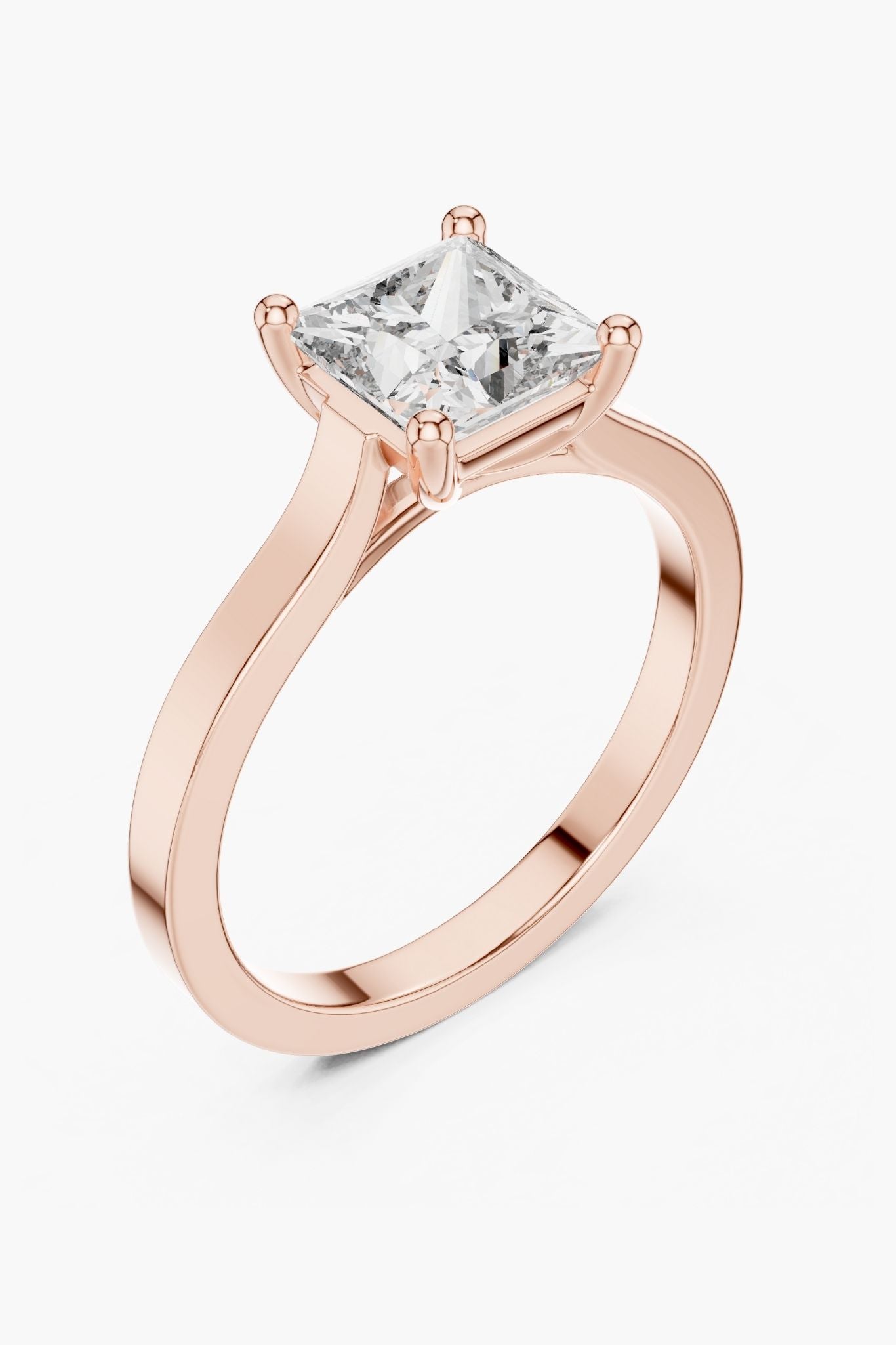1ct Princess Cut Engagement Ring