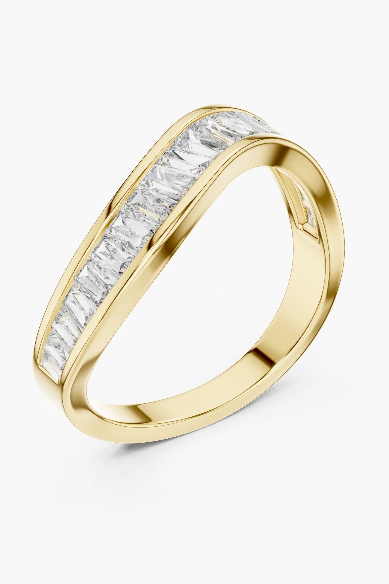 Wave Emerald Eternity Band