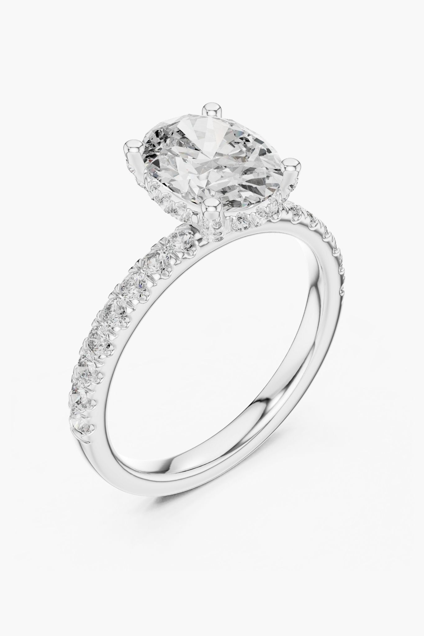 2 ct Oval Engagement Ring