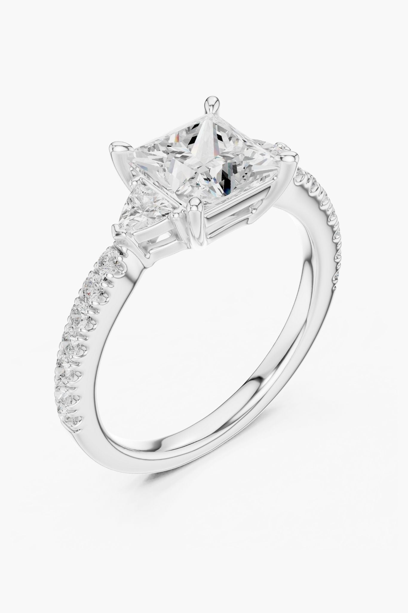 1.5ct Trinity Princess Diamond Ring